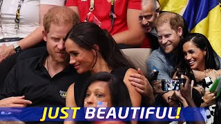 😜 Prince Harry's Tender Gestures & Whispers to Meghan Markle at Invictus Games ✨🎶