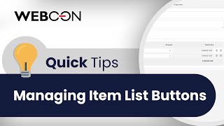 Managing Item List Buttons |💡Quick Tips