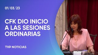 Asamblea Legislativa: la apertura de Cristina Fernández de Kirchner