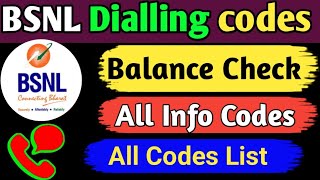 BSNL All dialling code list  | BSNL All codes List