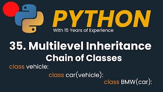 Chain of Classes | Multilevel Inheritance | Object Oriented Programming in Python