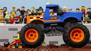 LEGO Vehicles for Kids STOP MOTION LEGO Monster Truck, Train, Police Car | LEGO City | Billy Bricks