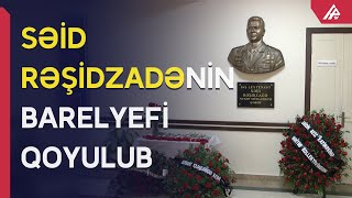 Hadrutda bayrağımızı sancan şəhidin barelyefinin açılışı olub