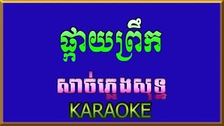 ផ្កាយព្រឹក - Pkay Preok - ភ្លេងសុទ្ឋ (Karaoke)