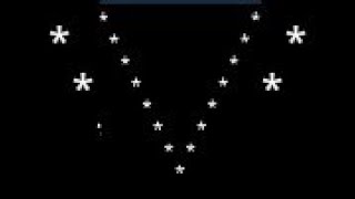 "V" alphabet by stars | Python code to print "V" shape by stars | #coding #python #starpattern
