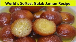 வெடிப்பு இல்லாத பஞ்சி போன்ற குண்டு குலாப் ஜாமுன் | Soft Gulab Jamun Recipe in Tamil