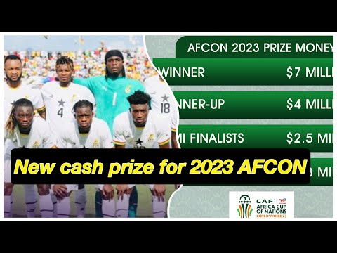 How Much Ghana Will Earn At 2023 AFCON • CAF Announces New Prize Money ...