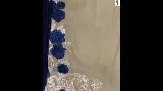 #EXCELLENT #QUALITY #cotton #new #schiffli #buy # #FullyEmbroidered #silk #stylestycollection #blue