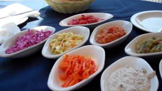 YUM- The salads in Old Jaffa's Hadayagim restaurant