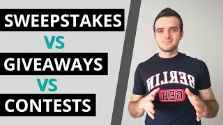 Contests vs Giveaways vs Sweepstakes - What is the difference? 🤔