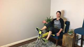 Live: Recumbent bike with arm movement workout today from a chair!
