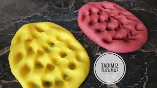 DOĞAL,KİMYASALSIZ, EKONOMİK OYUN HAMURU TARİFİ- NATURAL, ECONOMIC PLAY DOUGH RECIPE- TADIMIZTUZUMUZ