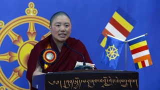 རབ་བྱུང་རྣམས་ཀྱི་མ་འོངས་པའི་ཁ་ཕྱོགས་སྐོར/ Speech by Khenmo Tinley Choetso མཁན་མོ་འཕྲིན་ལས་ཆོས་མཚོ།