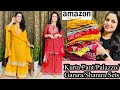 Party Wear Amazon Haul👗Summer Special Outfits👗Amazon Kurta Sharara Set/Rajnandini Cotton Kurta Set