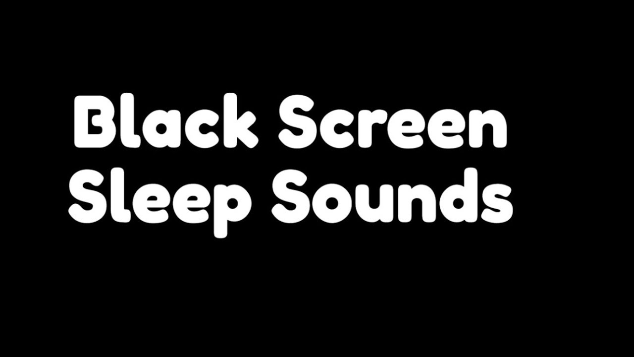 Relaxing White Noise 8 Hours Black Screen Youtube