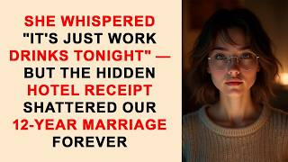 SHE WHISPERED ''IT'S JUST WORK DRINKS TONIGHT'' — BUT THE HIDDEN HOTEL RECEIPT SHATTERED OUR 12 YEAR