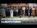 African leaders call for global taxes to fund climate action