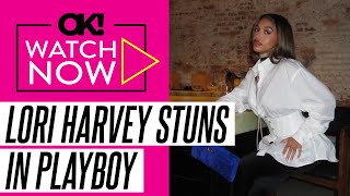 Model Lori Harvey Sizzles in Low-Cut Latex Bodysuit for Sultry 'Playboy' Photoshoot