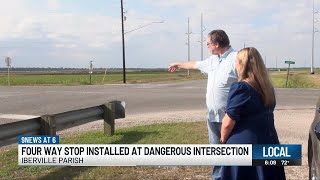 Safety measures installed at dangerous Iberville Parish intersection