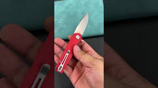 KUBEY  KU233 Wolverine Liner Lock Folding Knife  Red G10 Handle 2.91\