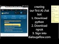 Making of simple AI Chat Bot using webhook | Python | dialogflow.com | API.AI | ngrok