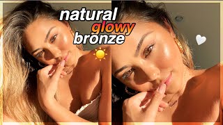 Natural Glowy Bronze Makeup Tutorial (no foundation or false lashes) | Roxette Arisa