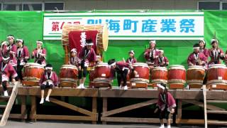 別海町産業祭03_郷土芸能太鼓(美原子童太鼓)