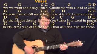 What A Friend We Have in Jesus (Hymn) Strum Guitar Cover Lesson in G with Chords/Lyrics