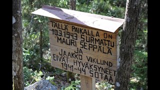 Tainnuskylän korsu Kurikassa & Mauri Seppälän ja Jaakko Viklundin teloituspaikka