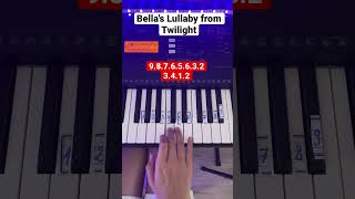 Bella's Lullaby from Twilight | Easy Piano Tutorial #piano #shorts