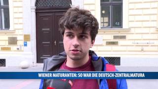 Wiener Maturanten: So war die Deutsch-Zentralmatura