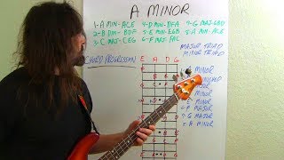 Bass Lesson 2 For Beginners: Working In Minor Scale
