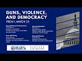 Center for Firearms Law | Guns, Violence & Democracy: Panel 3, Guns & (In)Equality