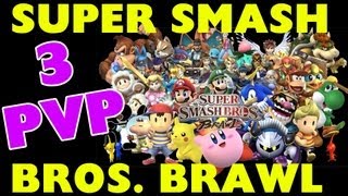 Super Smash Bros Brawl - 3 Player Battle