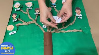 Cómo hacer un árbol genealógico con materiales reciclados - Recuerdo del Festival de la Familia 2