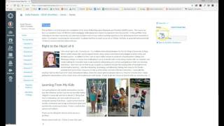 An example ePortfolio in Canvas