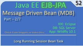 EJB MDB | Part 2 - Long Running Task | JavaEE EJB JPA Tutorials #52