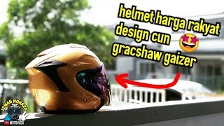 Helmet Baru!!! Gracshaw Gaizer Murah \u0026 Design Cun 🤩