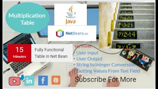 Creating a Multiplication Table GUI with Java Swing || 15 min || Java Swing