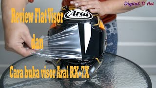 Cara Lepas Visor dan Review Flat Visor VAS Arai RX7X