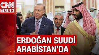 Cumhurbaşkanı Erdoğan, Suudi Arabistan'da böyle karşılandı