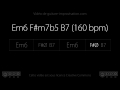 Em6 F#m7b5 B7 (160bpm) - Backing Track