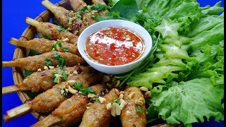 Món Ăn Ngon - TÔM CHIÊN CÂY MÍA, món CHẠO TÔM