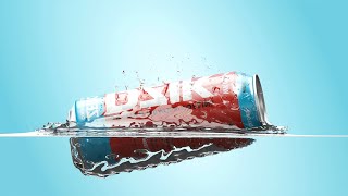 Motion Graphics video for energy drink | CGI 3D Product animation.