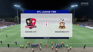FIFA 22 | Exeter City vs Bradford City - EFL League Two | Gameplay