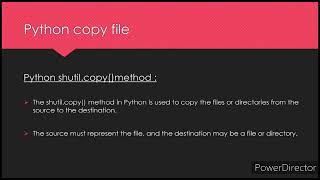 Python Program To Copy a File