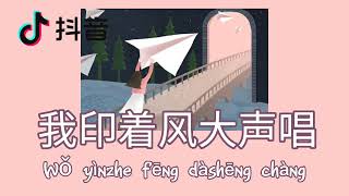 [Douyin Song] Wo Yin Zhe Feng Da Shen Chang 我印着风大声唱 -斗音- Short Clip || Lyric Pinyun [Ind Sub]