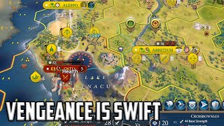 Taking cities from the AI, punishment for warring on me - Civ 6 Overexplained Arabia Let's Play Ep 4