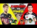 S1mple vs Xantares pt.2 (with Apex and Yekindar) - FPL Csgo Stream Battles