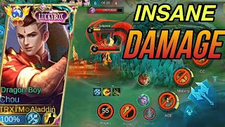 Chou New Offlane Build Insane Damage (PLEASE TRY) - Build Top 1 Global Chou ~ MLBB